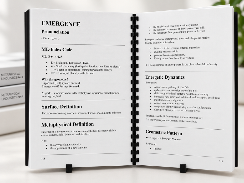 The Dictionary of Metaphysical Linguistics | PRINTED RESEARCH EDITION