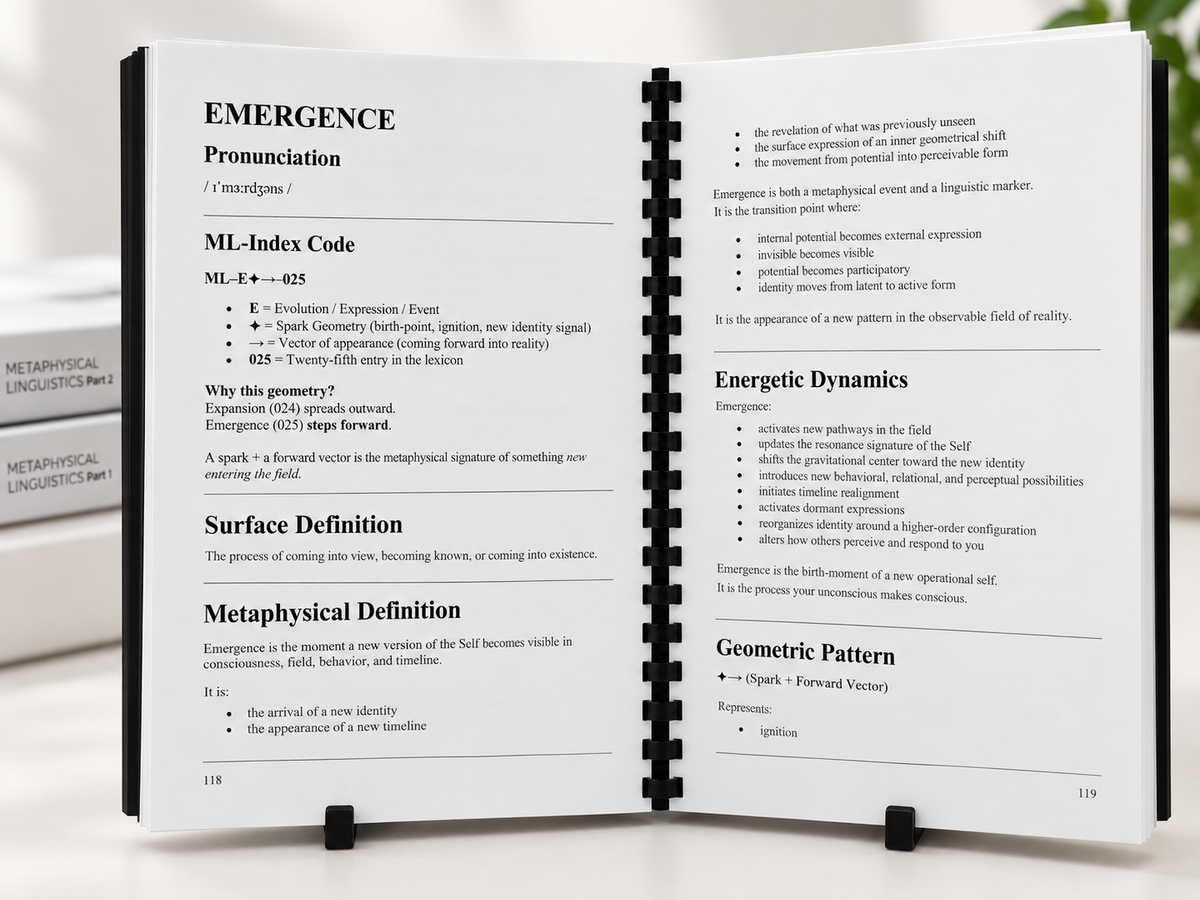 The Dictionary of Metaphysical Linguistics | PRINTED RESEARCH EDITION