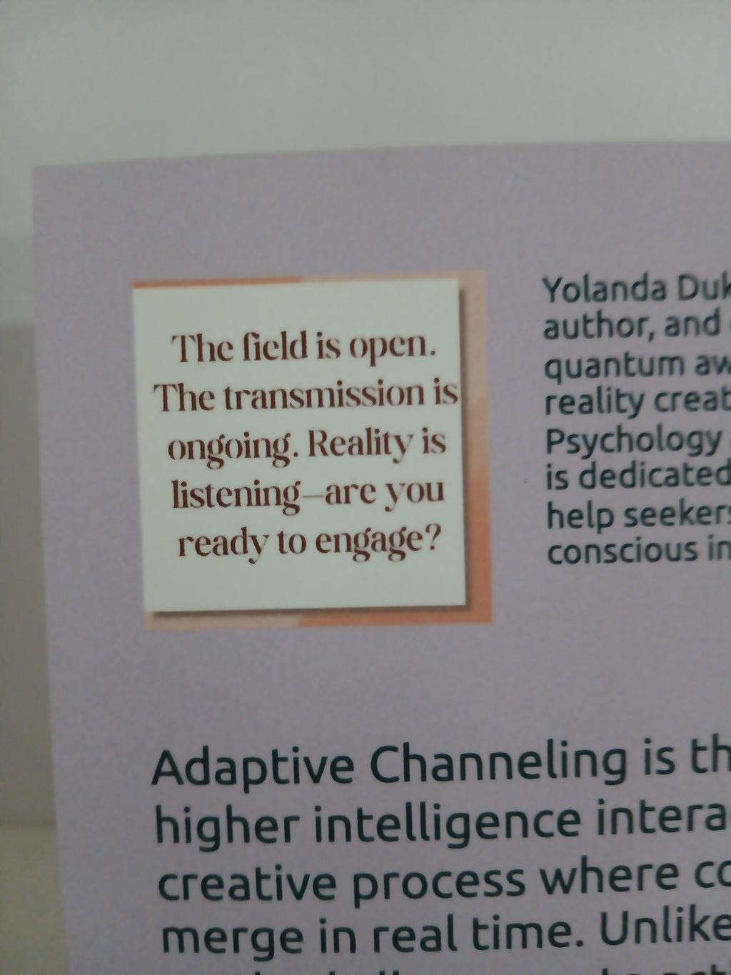 Adaptive Channeling: The Next Evolution of Consciousness Communication